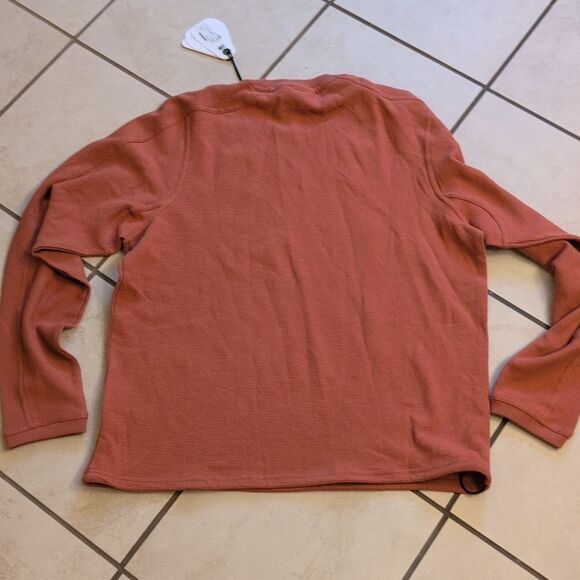 NWT Prana Unisex Contendr Rib Crew Terracotta Orange Men's Size S - Picture 4 of 13